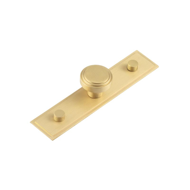 Hoxton Cropley Cupboard Knobs 30mm Stepped Backplate