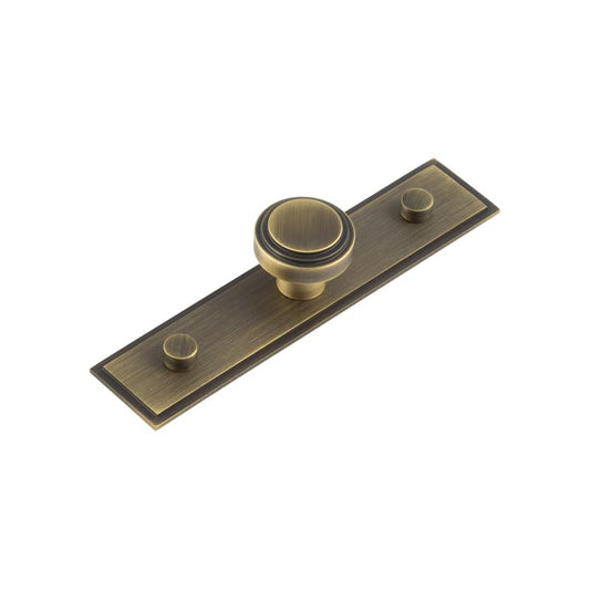 Hoxton Cropley Cupboard Knobs 30mm Stepped Backplate