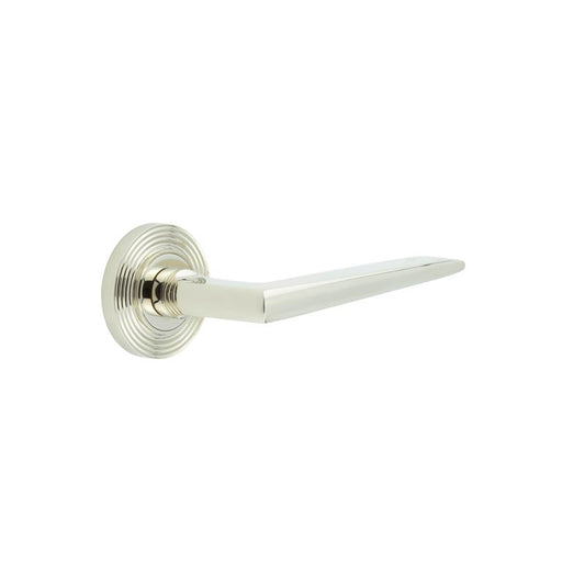 Burlington Mayfair Door Handle on Reeded Rose