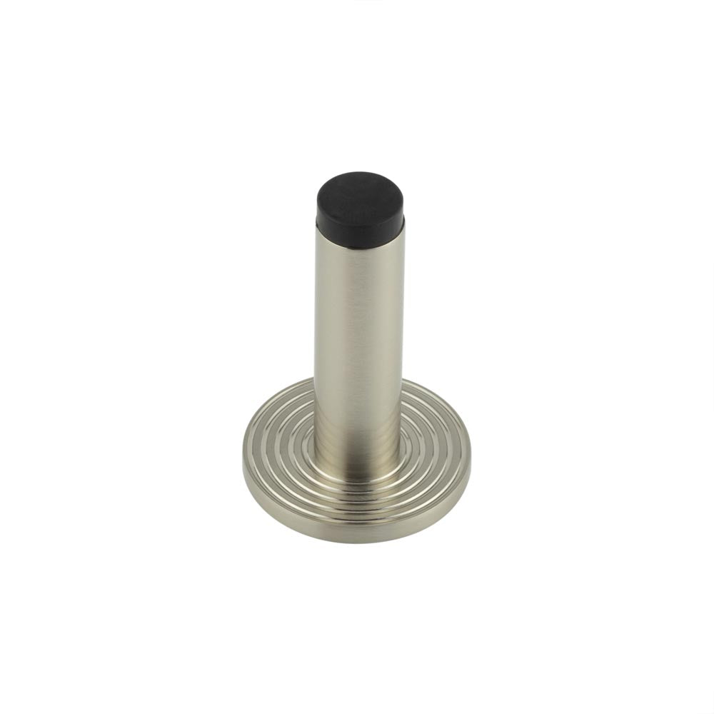 Burlington Plain Wall Mounted Door Stops Reeded Rose