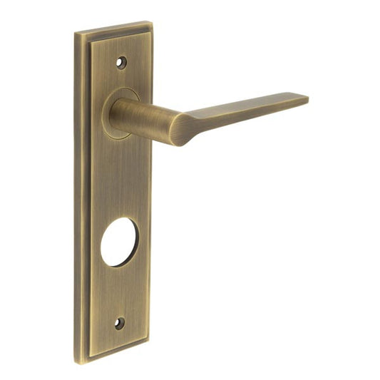 Burlington Knightbridge Door Handle Din Bathroom Backplate