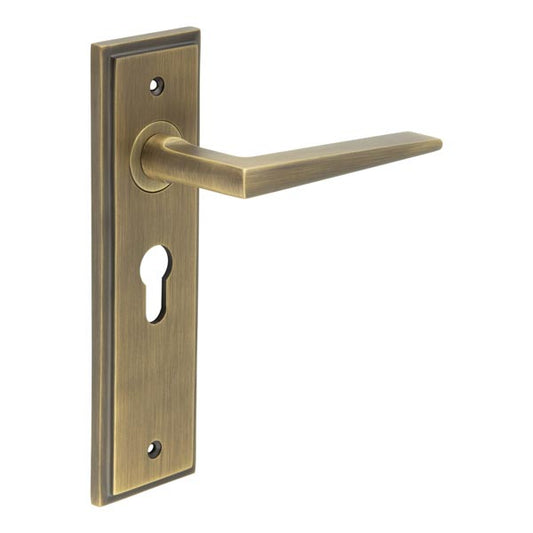 Burlington Mayfair Door Handle Euro Backplate