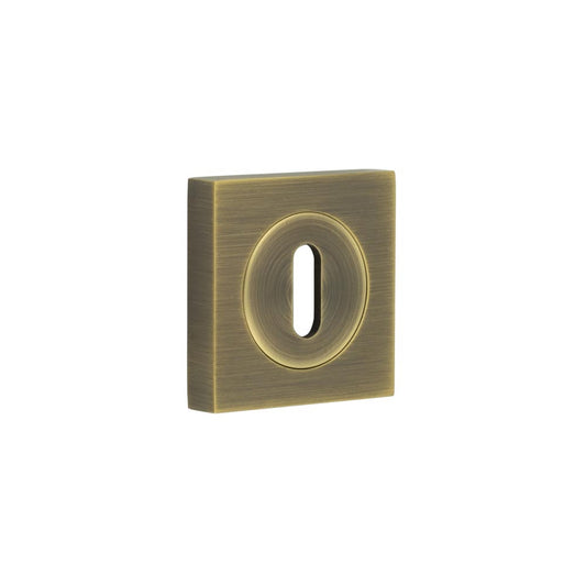 Burlington Standard Keyway Escutcheons Square Plain Rose