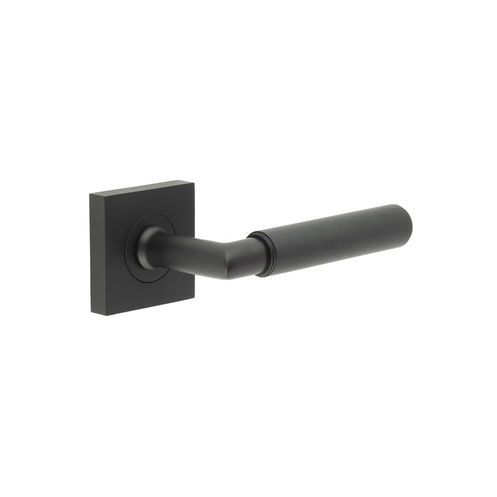 Burlington Piccadilly Door Handle on Square Plain Rose