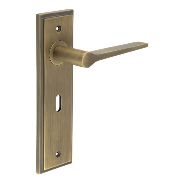 Burlington Knightbridge Door Handle Lock Backplate