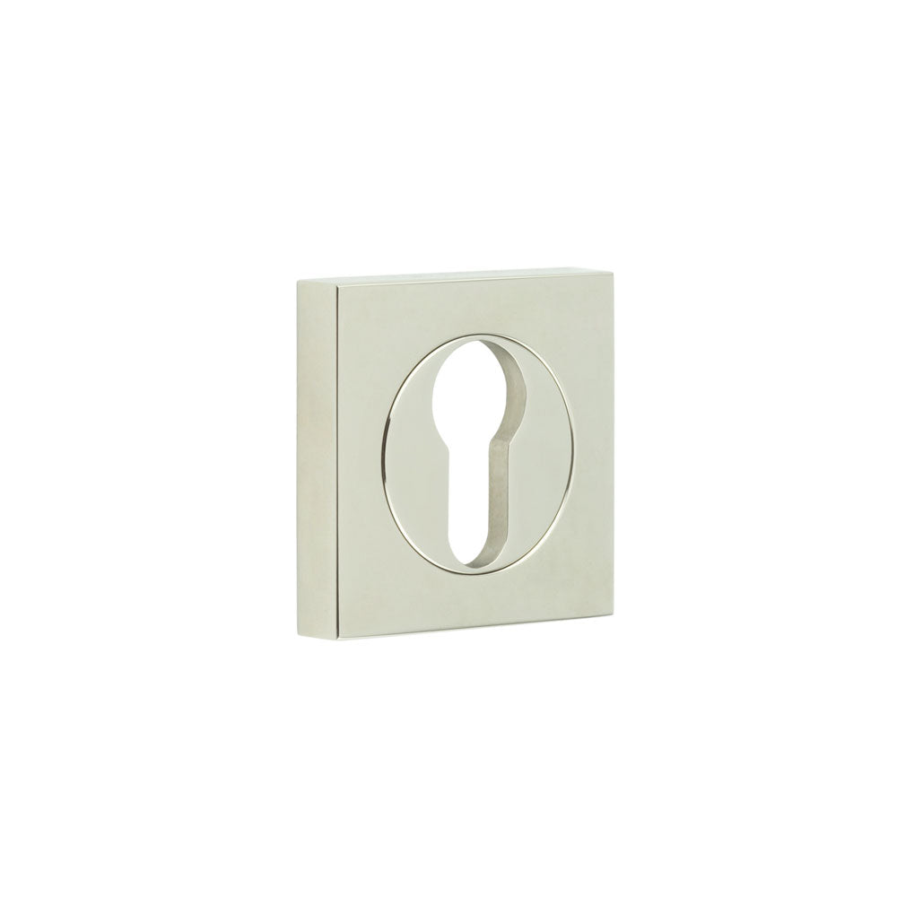 Burlington Euro Profile Escutcheons Square Plain Rose