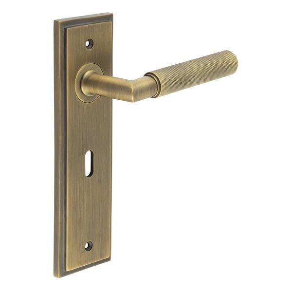 Burlington Piccadilly Door Handle Lock Backplate