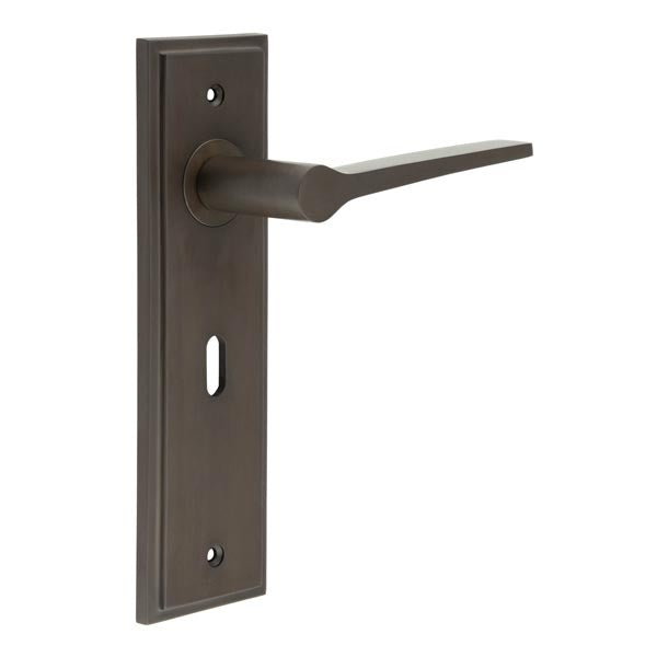 Burlington Knightbridge Door Handle Lock Backplate