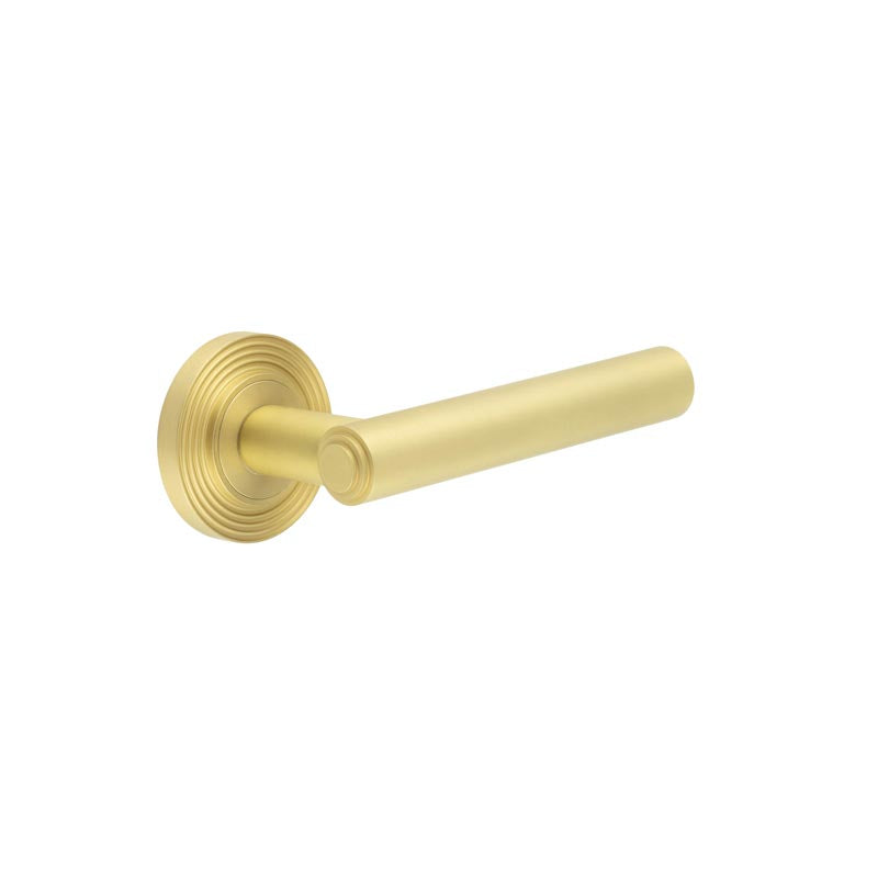 Burlington Richmond Door Handles Reeded Rose