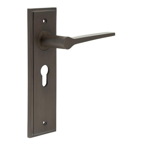 Burlington Knightbridge Door Handle Euro Backplate