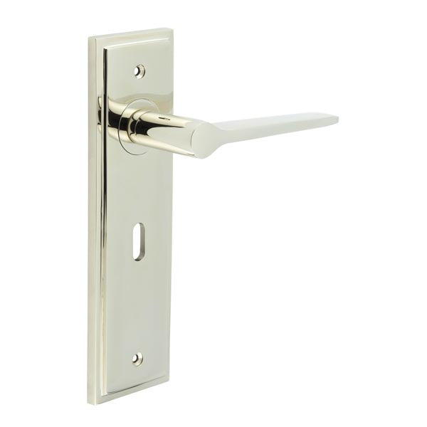 Burlington Knightbridge Door Handle Lock Backplate