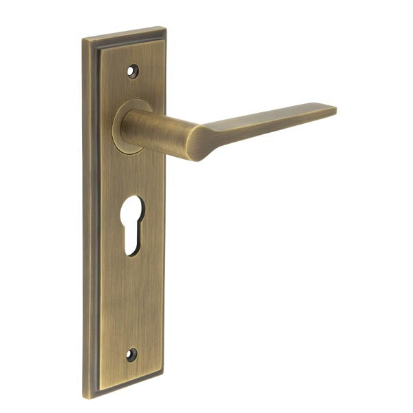 Burlington Knightbridge Door Handle Euro Backplate