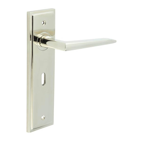 Burlington Mayfair Door Handle Lock Backplate