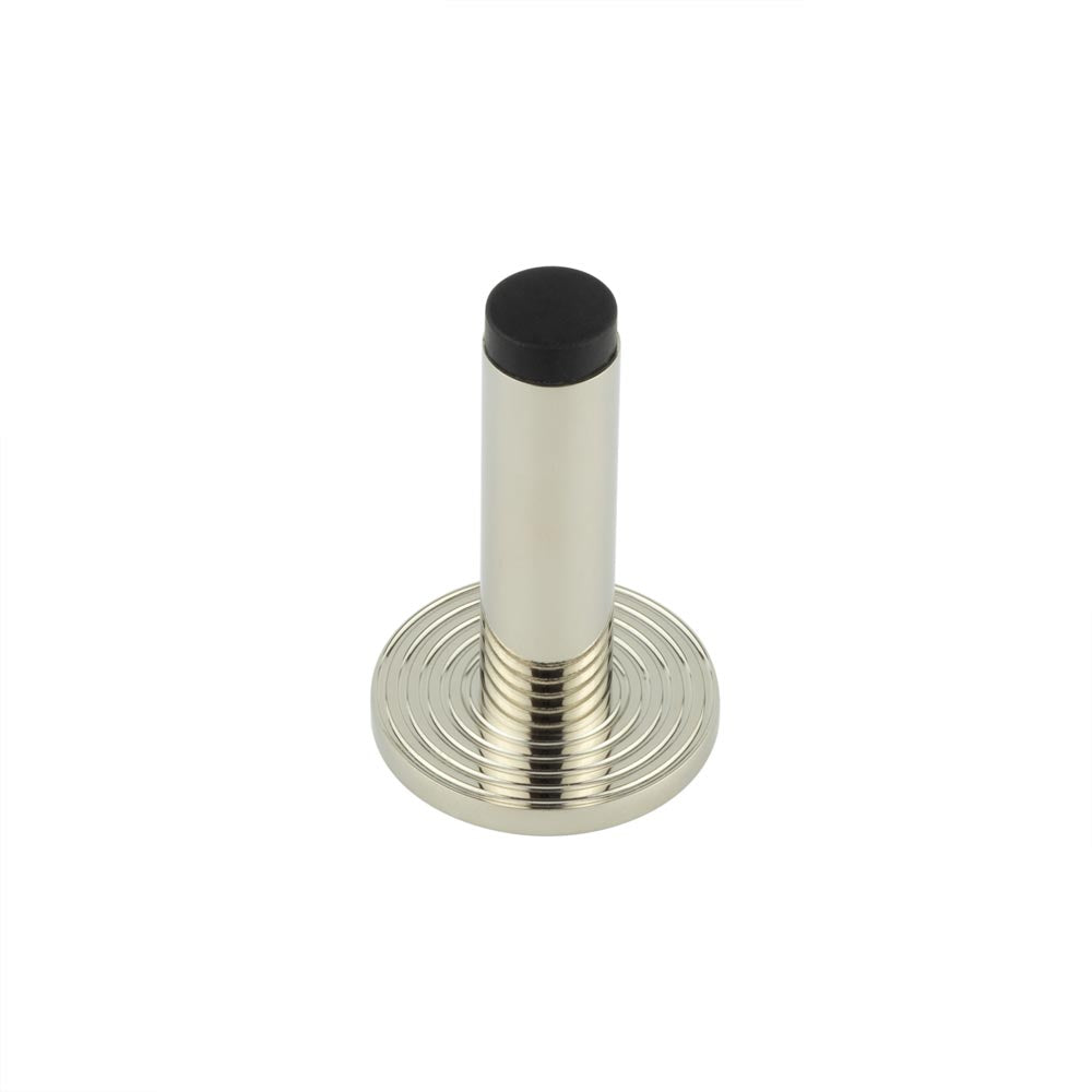 Burlington Plain Wall Mounted Door Stops Reeded Rose