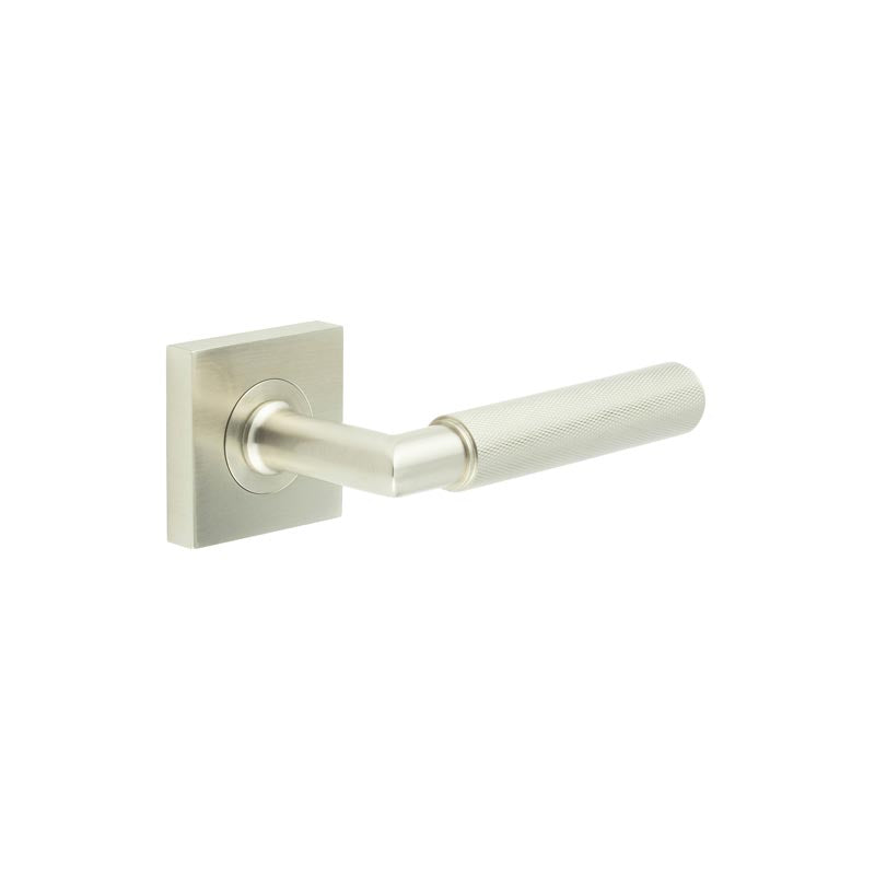 Burlington Piccadilly Door Handle on Square Plain Rose