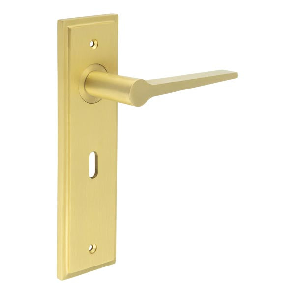 Burlington Knightbridge Door Handle Lock Backplate