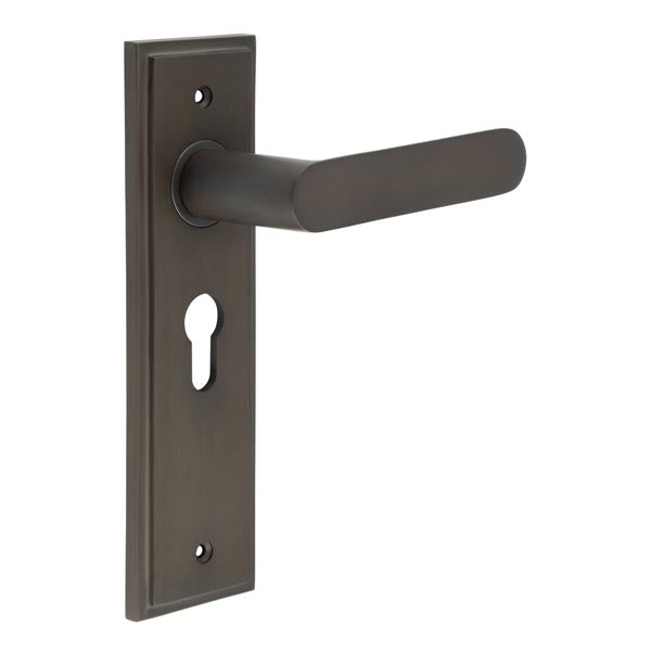 Burlington Kensington Door Handle Euro Backplate