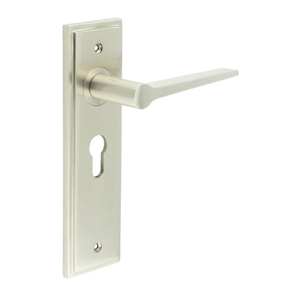 Burlington Knightbridge Door Handle Euro Backplate