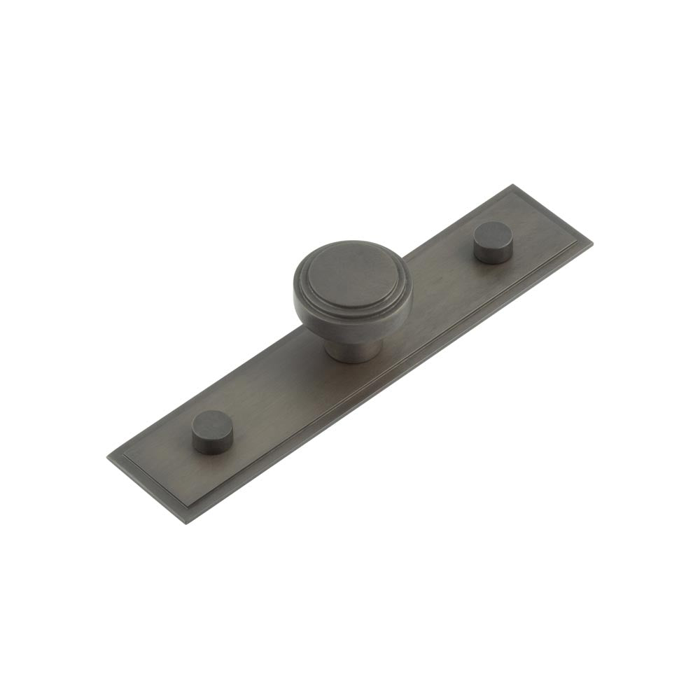 Hoxton Cropley Cupboard Knobs 30mm Stepped Backplate