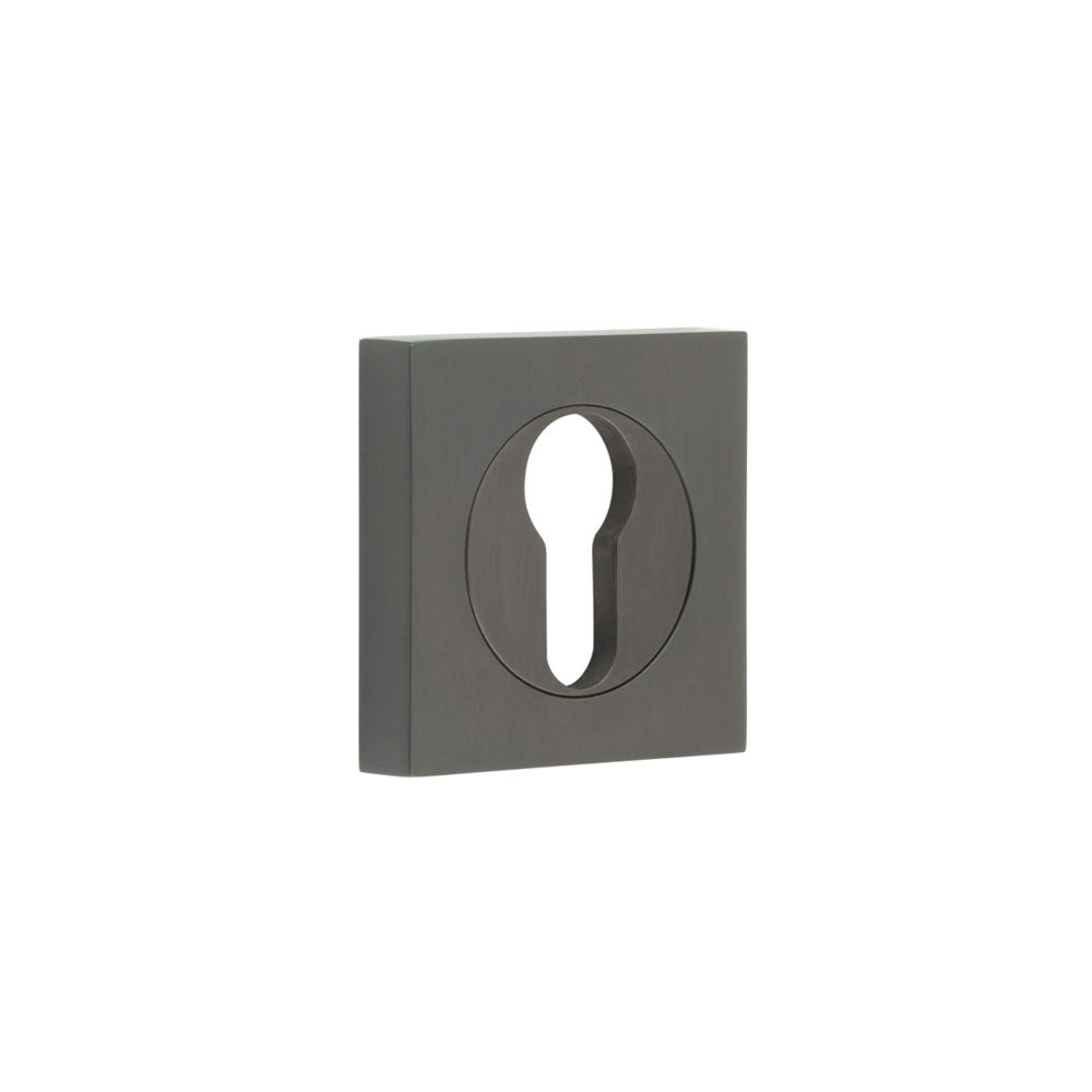 Burlington Euro Profile Escutcheons Square Plain Rose