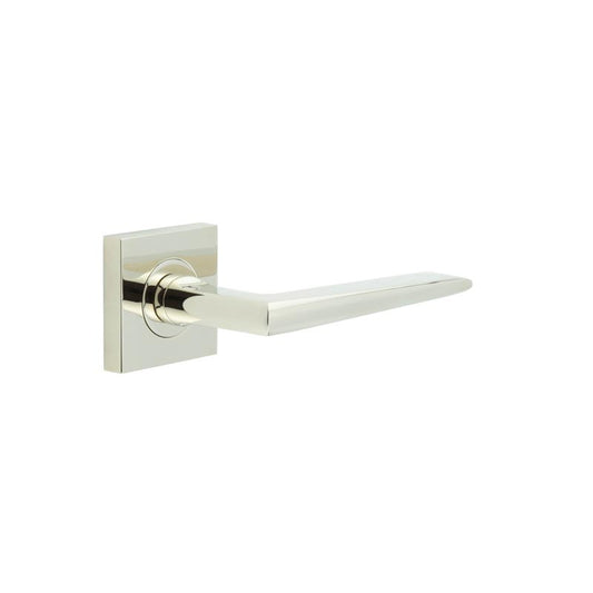 Burlington Mayfair Door Handle on Square Plain Rose