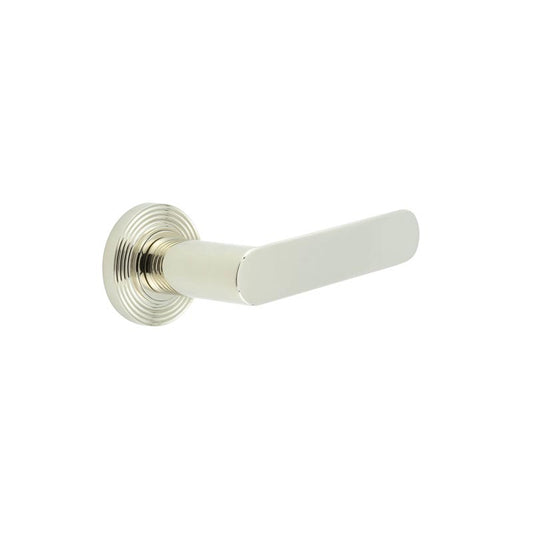 Burlington Kensington Door Handles Reeded Rose