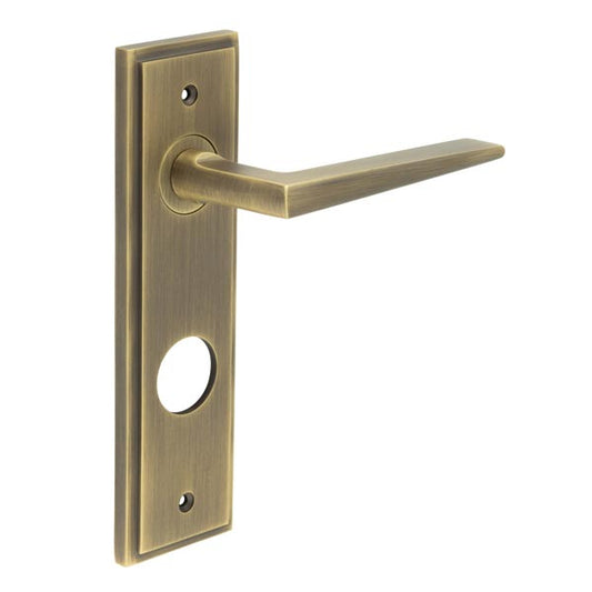 Burlington Mayfair Door Handle Din Bathroom Backplate