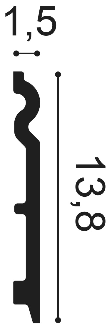 SX138F- Flexible Skirting Board